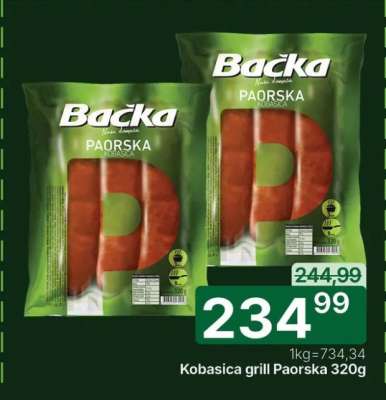 Kobasica grill Paorska 320g