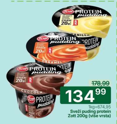 Svěži puding protein Zott 200g (více vrsta)