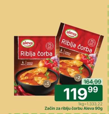 Začin za riblju čorbu Aleva 90g
