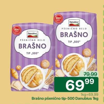 Brašno pšenično tip-500 Danubius 1kg