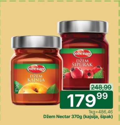 Džem Nectar 370g (kajsija, šipak)