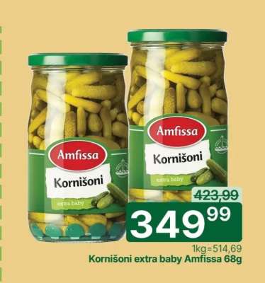 Kornišoni extra baby Amfissa 68g