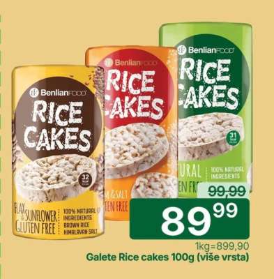 Galete Rice Cakes 100g