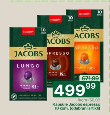 Kapsule Jacobs espresso 10 kom.