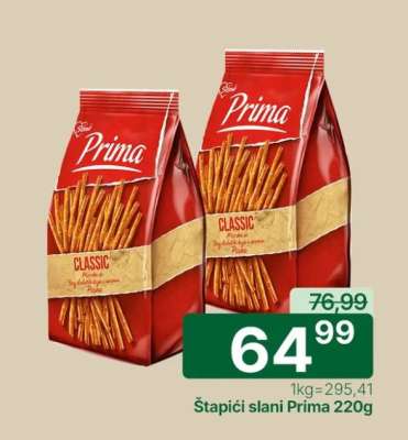 Štapići slani Prima 220g