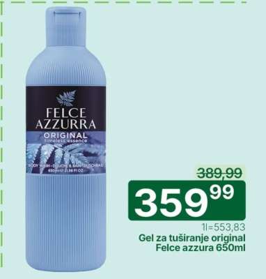 Gel za tuširanje Original Felce Azzura 650ml