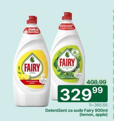 Deterdžent za sude Fairy 900ml