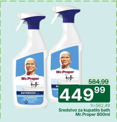 Sredstvo za kupatilo bath Mr.Proper 800ml