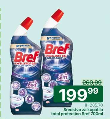 Sredstvo za kupatilo total protection Bref 700ml