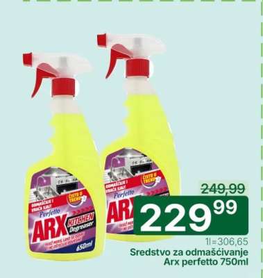 Sredstvo za odmašćivanje Arx perfetto 750ml