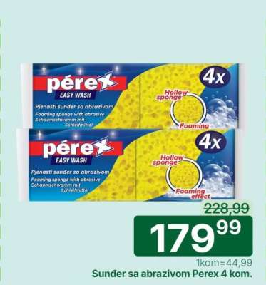 Šunder sa abrazivom Perex 4 kom.