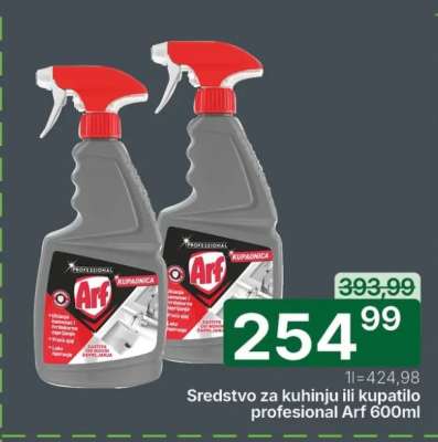 Sredstvo za kuhinju ili kupatilo profesional Arf 600ml