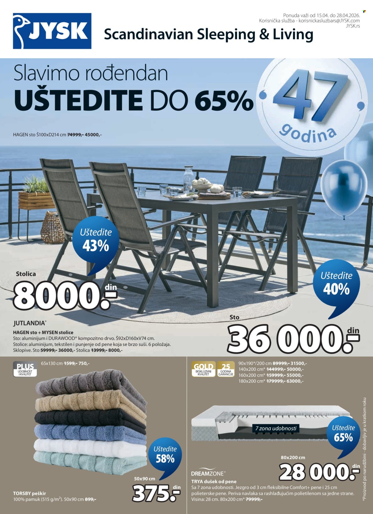 JYSK katalog - 15.04.2026 - 28.04.2026. Stranica 2