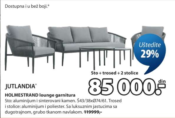 JUTLANDIA HOLMESTRAND lounge garnitura