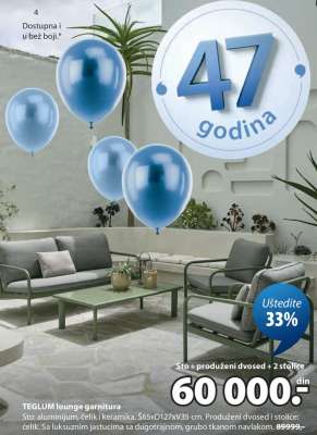 TEGLUM lounge garnitura