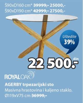 AGERBY TRPEZARIJSKI STO