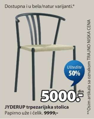 JYDERUP TRPEZARIJSKA STOLICA