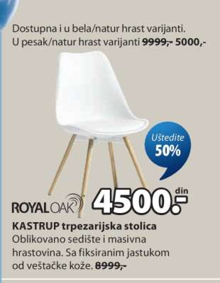 KASTRUP TRPEZARIJSKA STOLICA