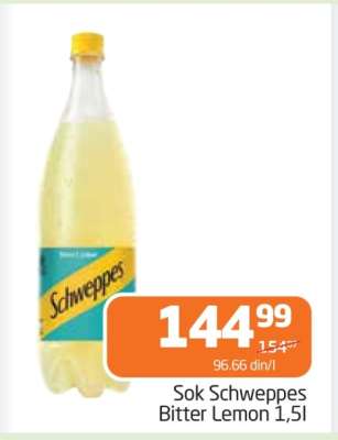 Sok Schweppes Bitter Lemon 1,5l