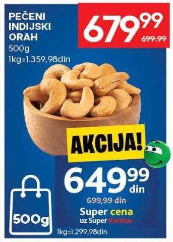 PEČENI INDIJSKI ORAH