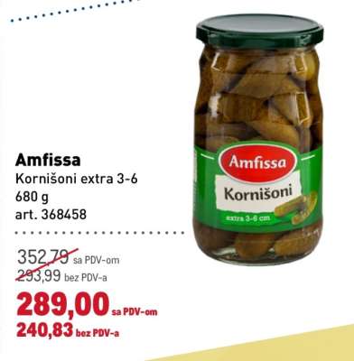 Amfissa Kornišoni extra 3-6