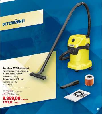 Karcher WD3 usisivač