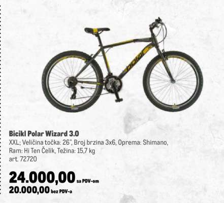Bicikl Polar Wizard 3.0