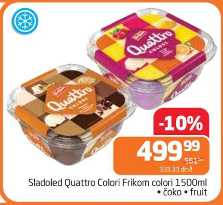 Sladoled Quattro Colori Frikom colori 1500ml