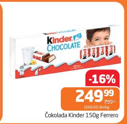 Čokolada Kinder 150g Ferrero