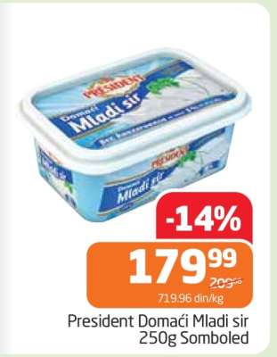 President Domaći Mladi sir 250g Somboled