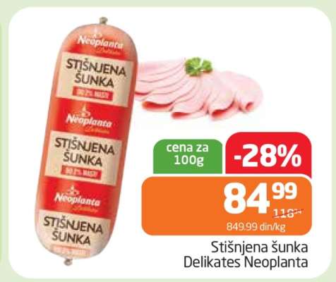 Stišnjena šunka Delikates Neoplanta