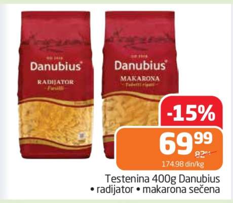Testenina 400g Danubius