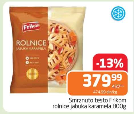 Frikom rolnice jabuka karamela 800g
