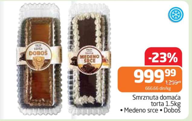 Smrznuta domaća torta 1.5kg