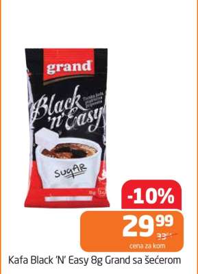 Kafa Black ‘N’ Easy 8g Grand sa šećerom