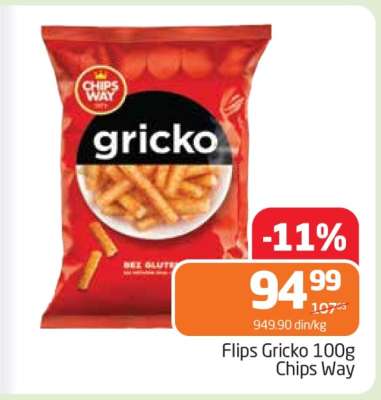 Flips Gricko 100g Chips Way