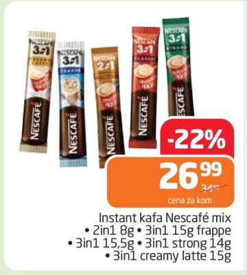 Instant kafa Nescafé mix