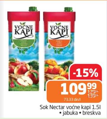 Sok Nectar voćne kapi 1.5l