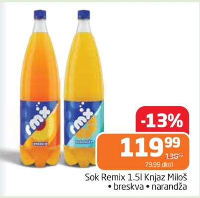 Sok Remix 1,5l Knjaz Miloš