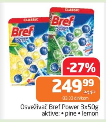 Osveživač Bref Power 3x50g aktive