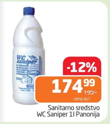 Sanitarno sredstvo WC Saniper 1l Panonija