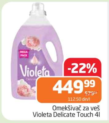 Omekšivač za veš Violeta Delicate Touch 4l