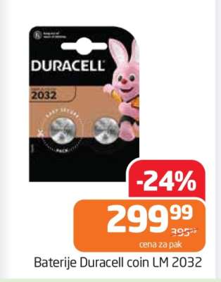 Baterije Duracell coin LM 2032