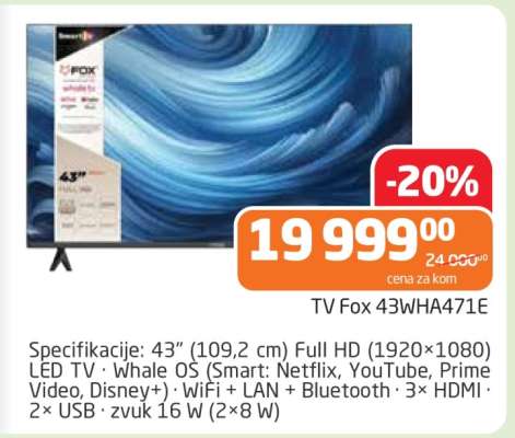 TV Fox 43WHA471E