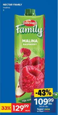 NECTAR FAMILY malina 1l