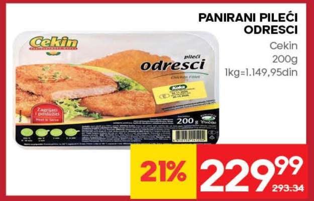 Panirani pileći odresci