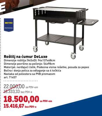 Roštilj na čumur DeLuxe