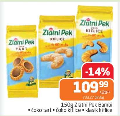 Zlatni Pek Bambi 150g