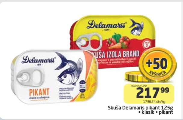 Skuša Delamaris pikant 125g