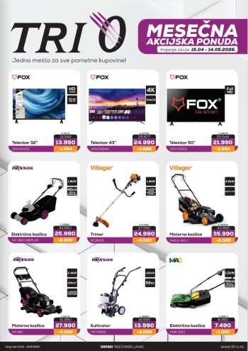 Tri O katalog - 15.04.2026 - 14.05.2026.